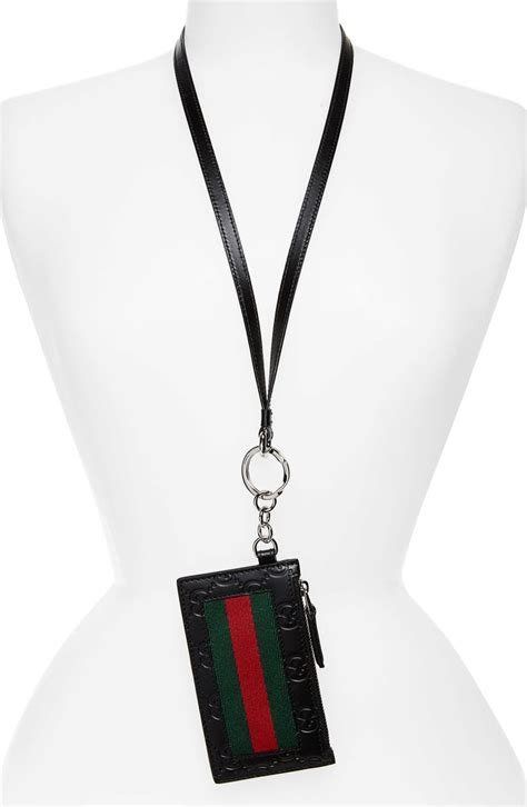 gucci card case lanyard|Gucci card holder worth it.